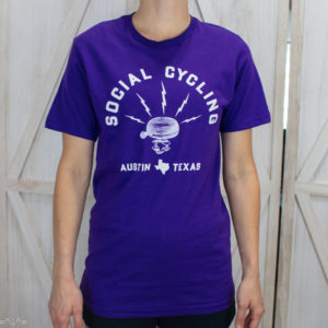 Social Cycling Austin Purple shirts