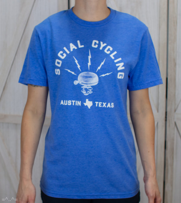 Social Cycling Austin Blue shirts